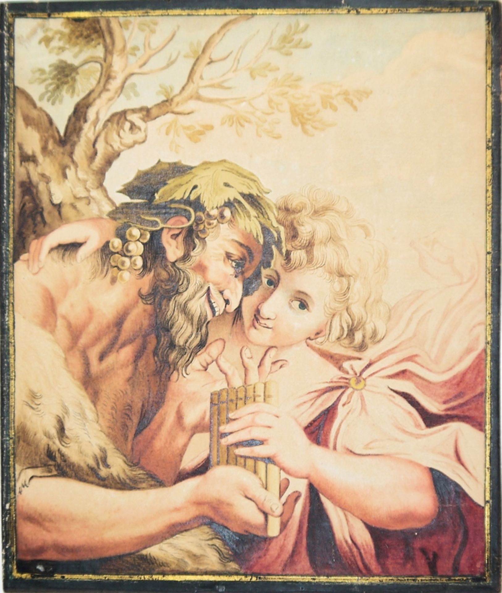 Sammlungsnachlass mit 5 Zeichnungen, Aquarell und Gouache, dabei Reinhold Schweitzer, nach Guiseppe - Bild 4 aus 5
