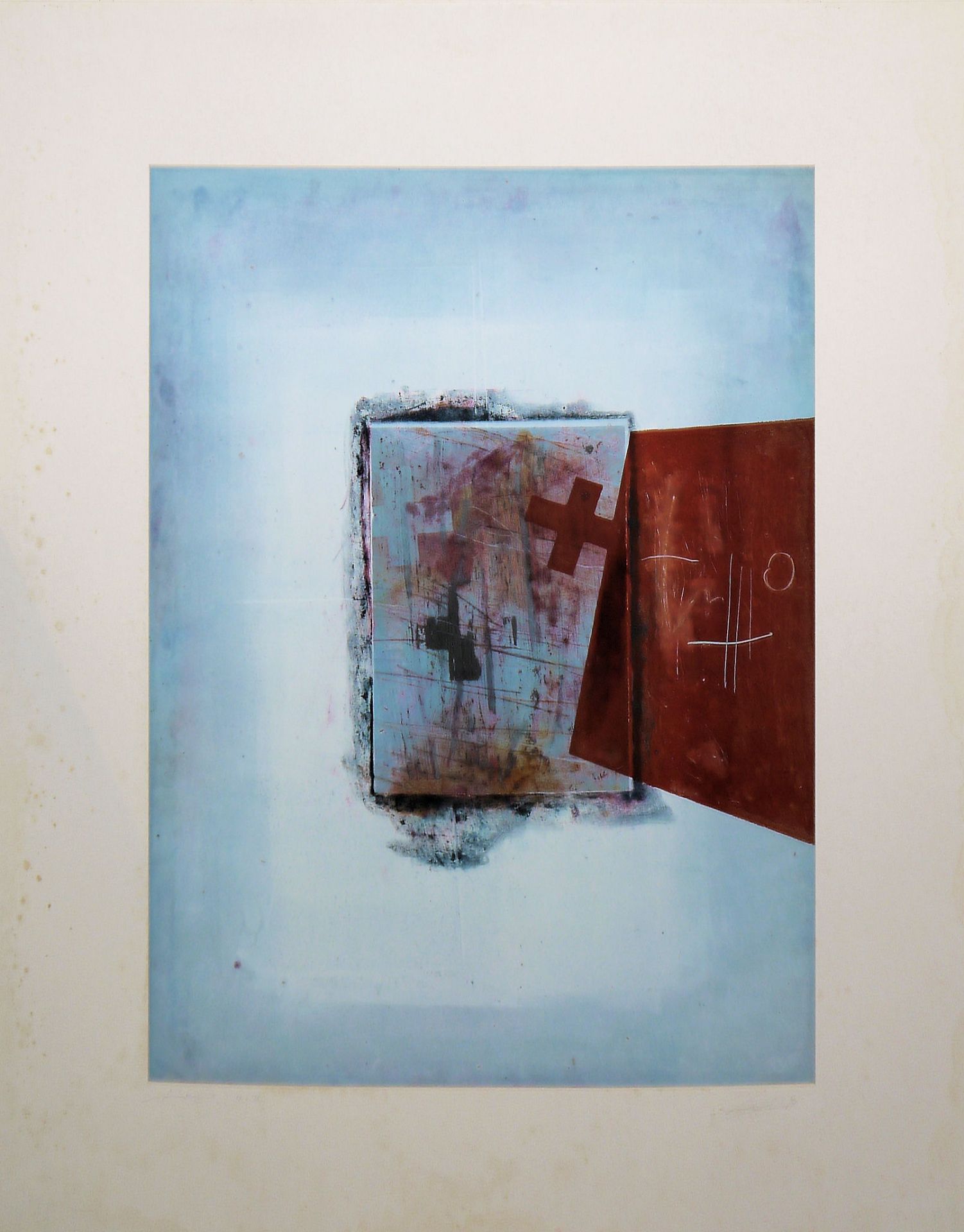 Manfred Schaller, "Kreuz 4 I - III", Triptychon, Mischtechnik  - Bild 3 aus 4