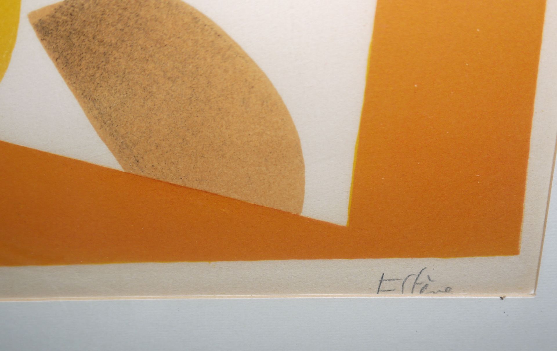 Maurice Estève, Le Prince, signierte Farblithographie von 1954, gerahmt - Bild 2 aus 2