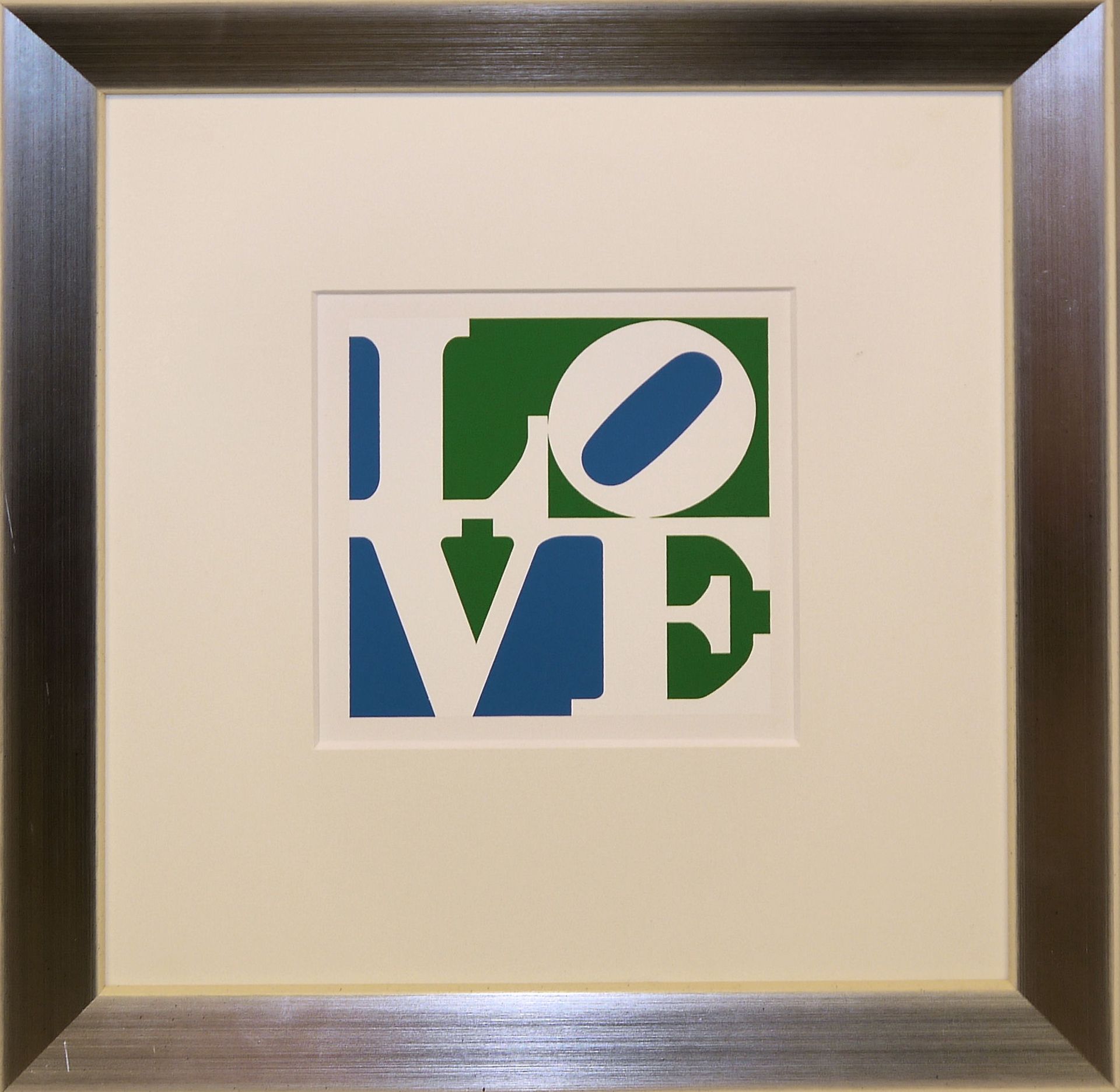 Robert Indiana, "LOVE" & "Indiana Graphik", 2 Farbserigraphien, galeriegerahmt - Bild 3 aus 3