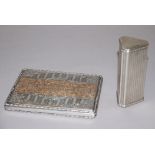 2 Zigaretten-Etuis, Silber um 1920