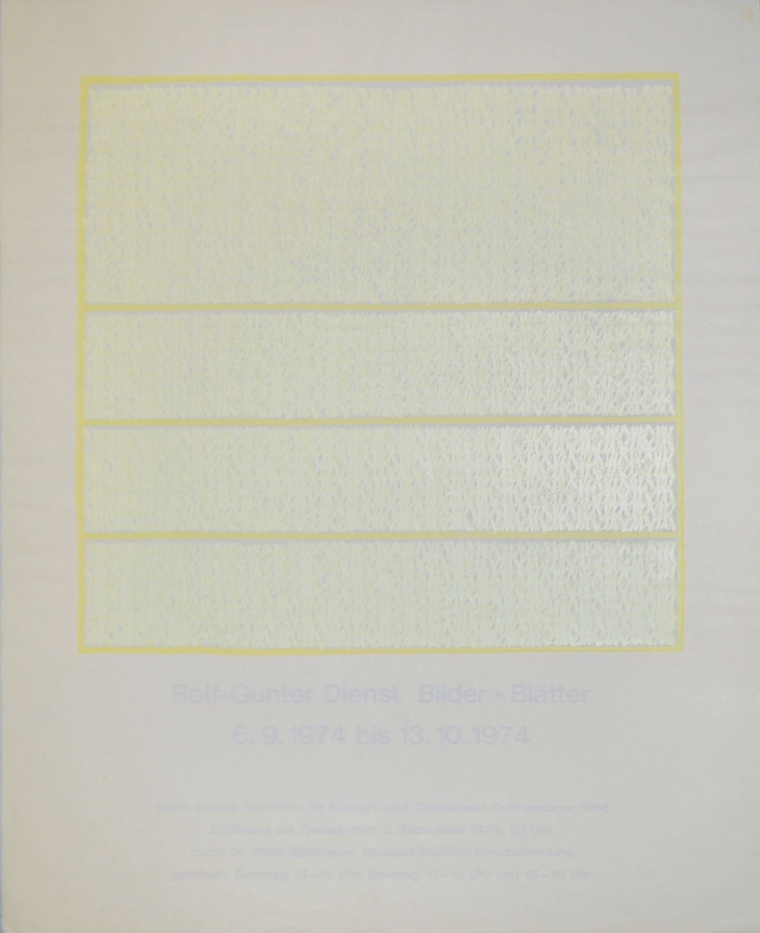 Rolf-Gunter Dienst, Sammlungsnachlass von 4 Farbserigraphien der 1970er Jahre - Bild 3 aus 4