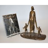 Hélène Guastalla, "La Maternité", Bronzeplastik