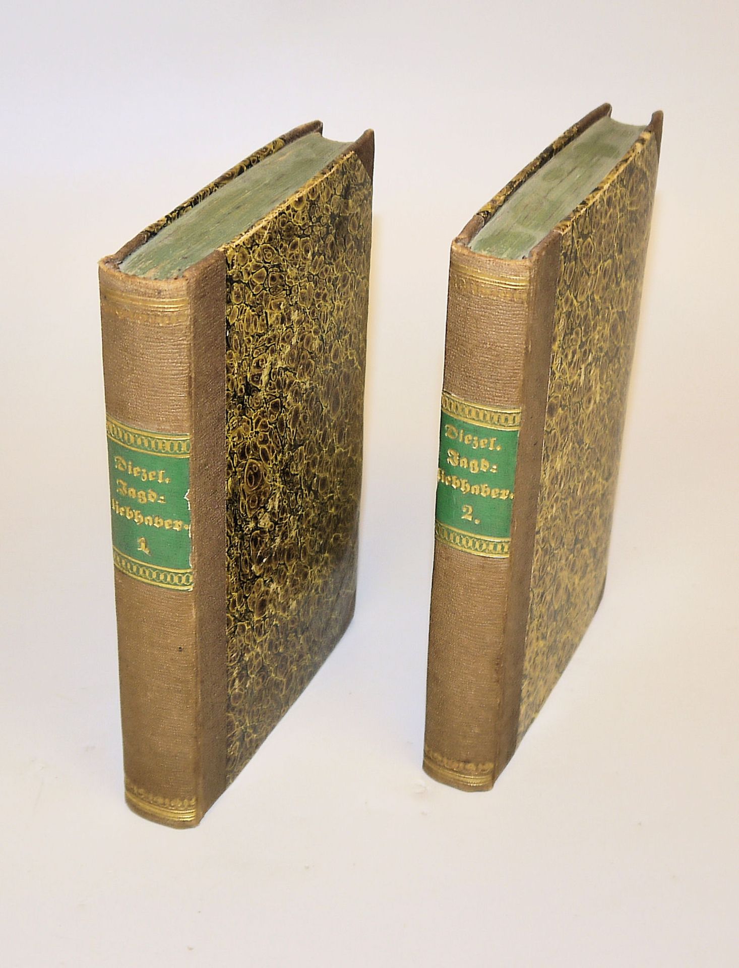 2 antiquarische Bände für Jagdliebhaber von 1821/1823 - Bild 2 aus 2