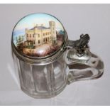 Bierkrug mit Ansicht des Schlosses Marienfels bei Remagen um 1870/80