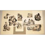 Louis-Léopold Boilly, 34 Blatt Farblithographien um 1820/25