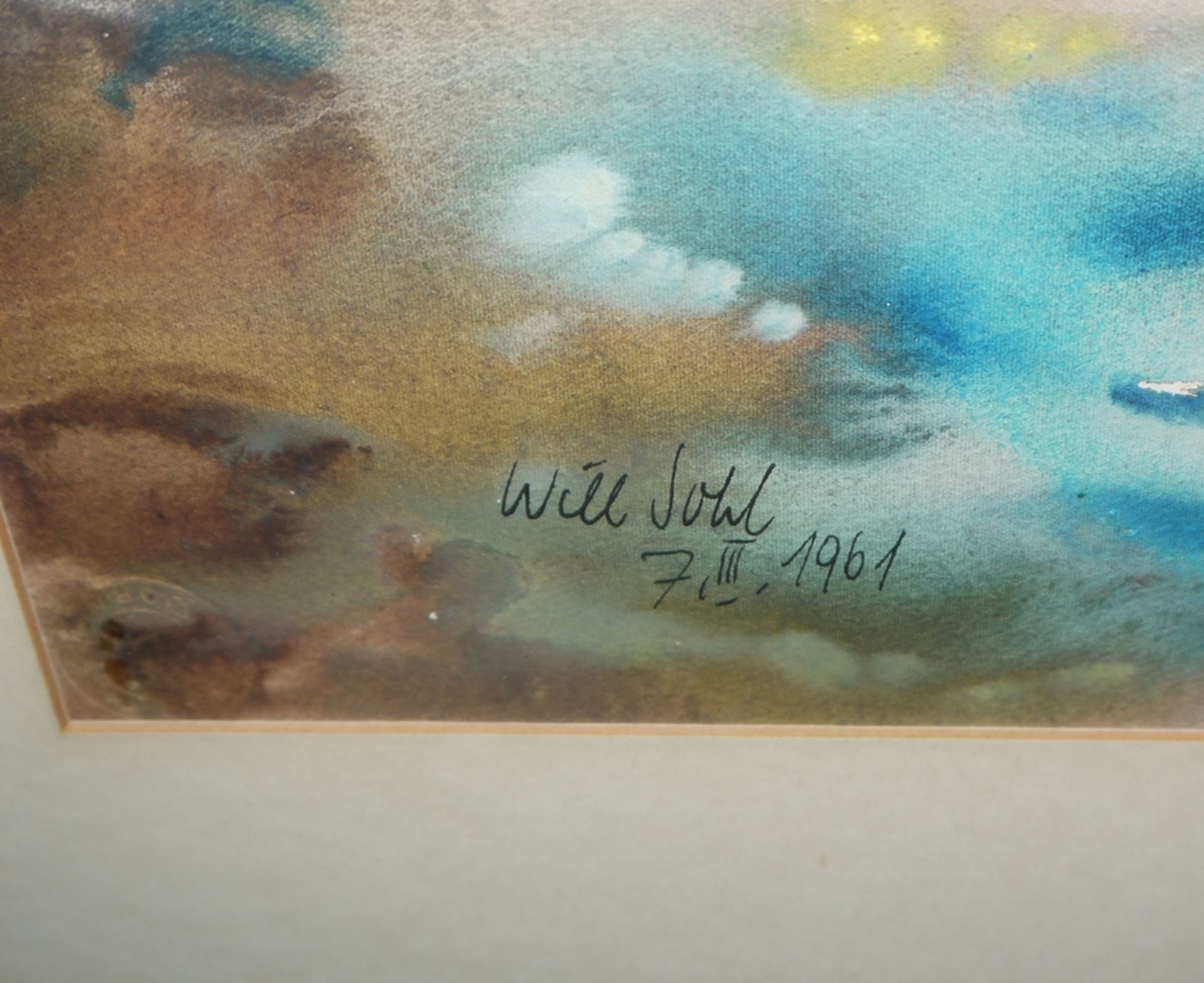 Will Sohl, Küstenlandschaften, 2 signierte Aquarelle, einmal von 1928, gerahmt - Bild 3 aus 5