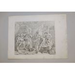 William Hogarth , "A Rake´s Progress" ( Der Werdegang eines Wüstlings), 1735, Folge von 8 / 9 Kupfe