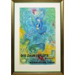 Marc Chagall, Die Zauberflöte - Mozart - Metropolitan Opera, Farblithographie von 1967, galeriegera