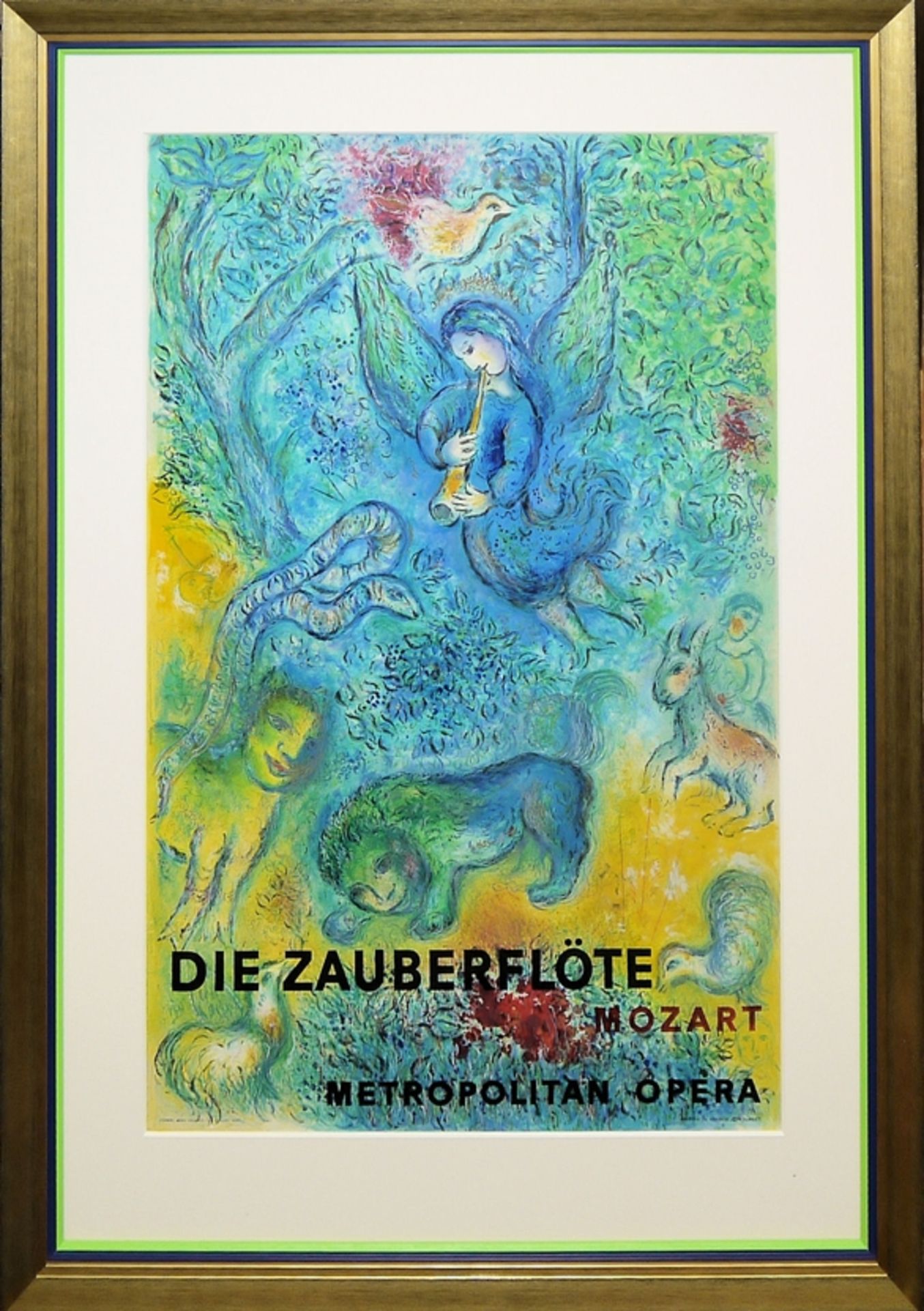Marc Chagall, Die Zauberflöte - Mozart - Metropolitan Opera, Farblithographie von 1967, galeriegera