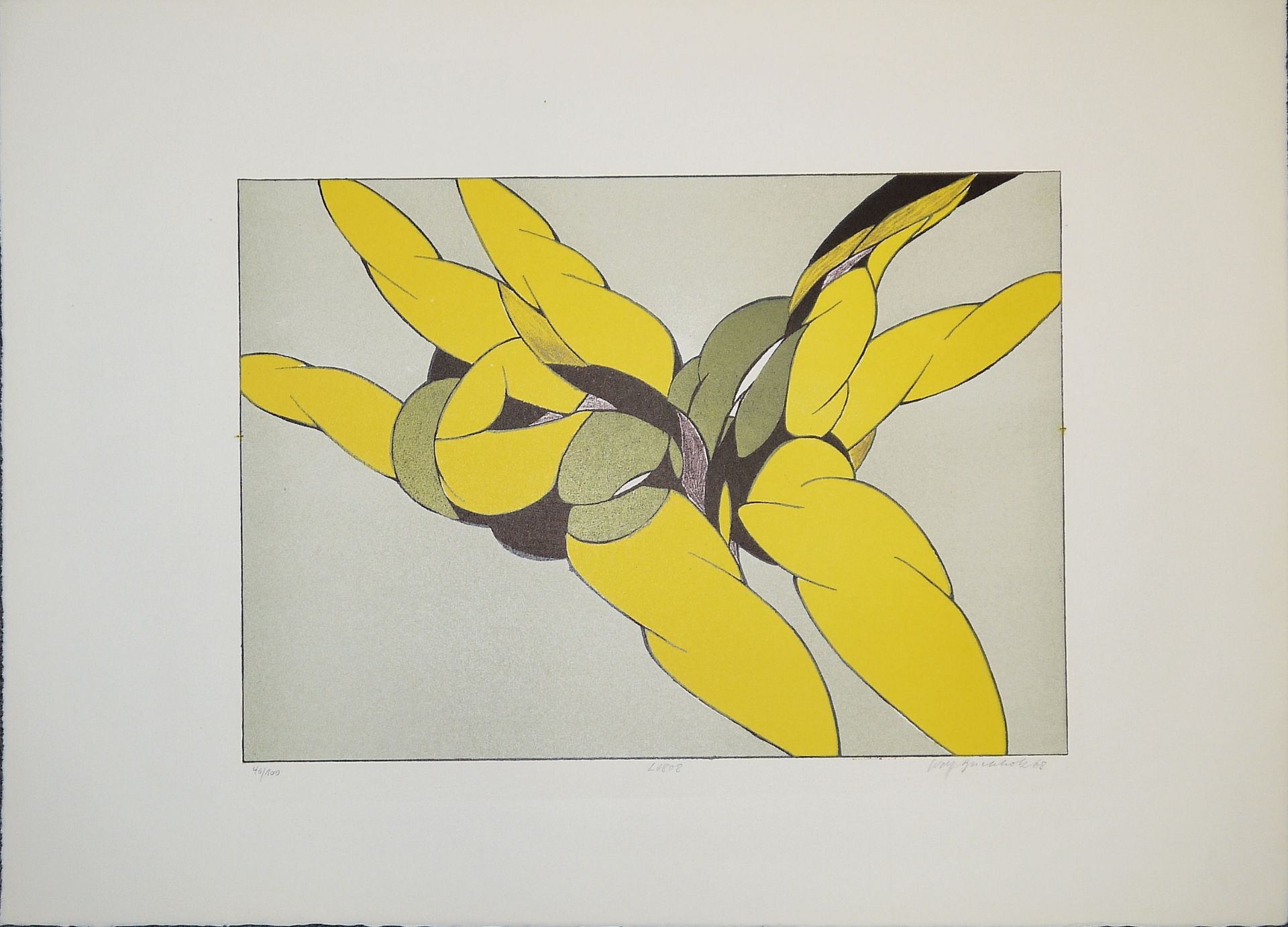Wolff Buchholz, 3 Blatt sign. Graphik & 1 Zeichnung der 1960/70er Jahre, Sammlungsnachlass, einmal 