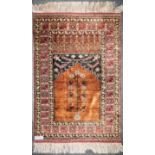 Orient-Gebetsteppich wohl Saroukh, Persien, 40-50 Jahre alt