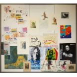 Graphikkonvolut mit 21 Arbeiten u.a.  Wolfgang Loesche, Janosch, Simon Dittrich, Picasso