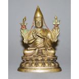 Bronze des Tsongkhapa, Tibet 18. Jh.