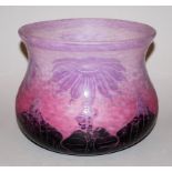 Charles Schneider, große Cameo-Glasvase „Dahlias“, Épinay-sur-Seine 1923-26