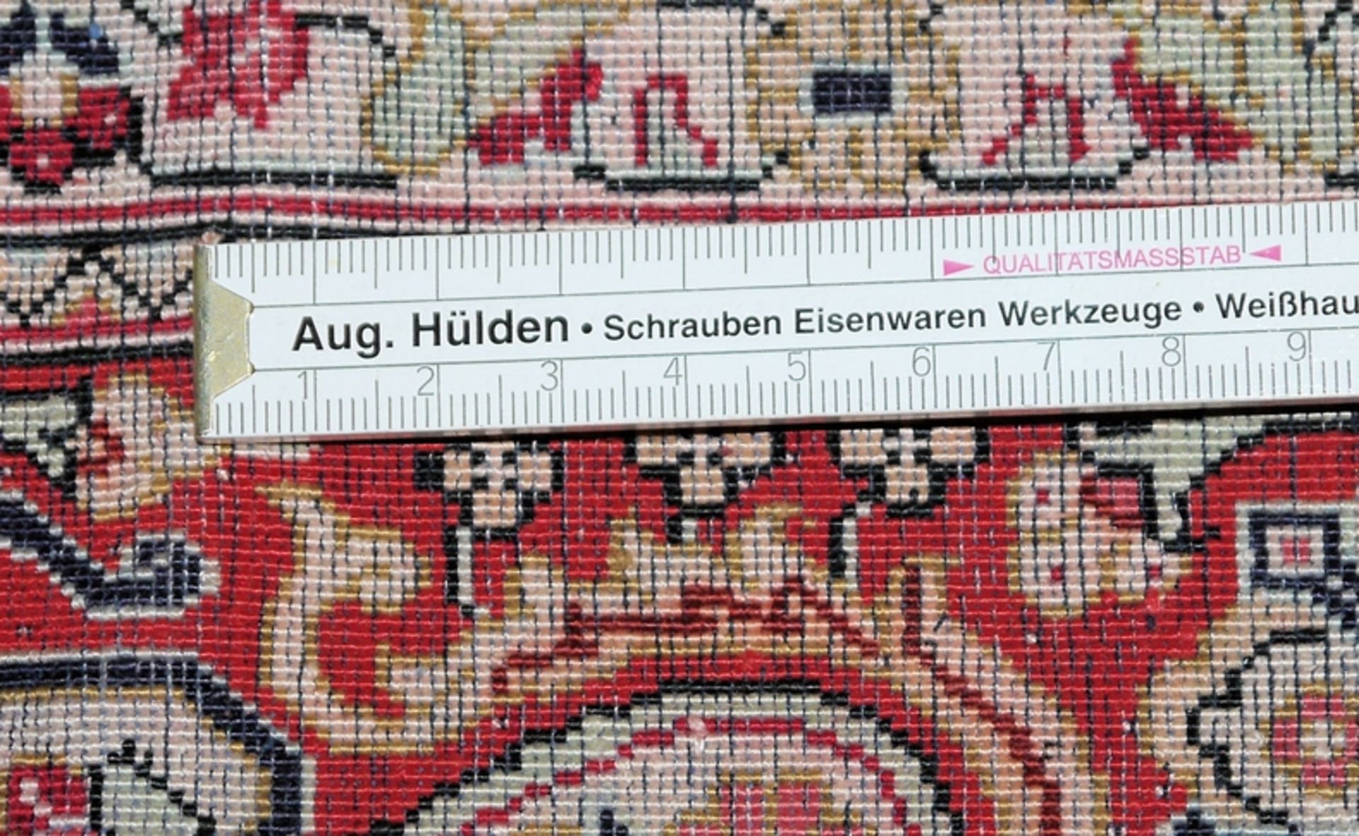 Zwei Seiden-Brücken, Täbris und Ghom, Persien, ca. 60-70 Jahre alt - Bild 4 aus 4