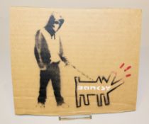 Banksy, Choose Your Weapon, Dismaland, Pochoir von 2015