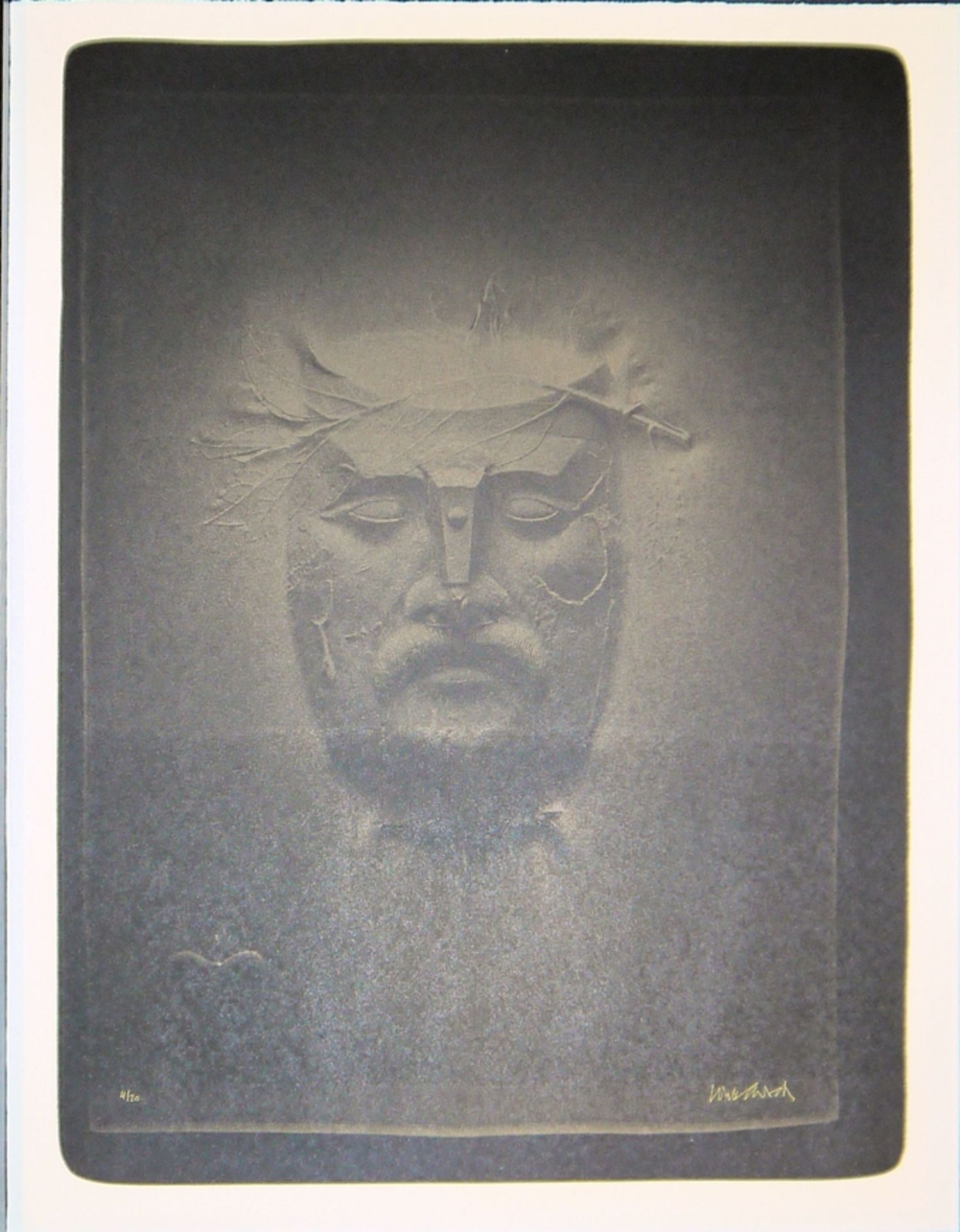 Paul Wunderlich, "La Combe", 10 signierte Farblithographien in edlem Lackkasten - Bild 7 aus 7