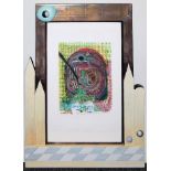 Friedensreich Hundertwasser, "Die Seereise I", Farbradierung aus dem Buch "Paroles peintes" von 196