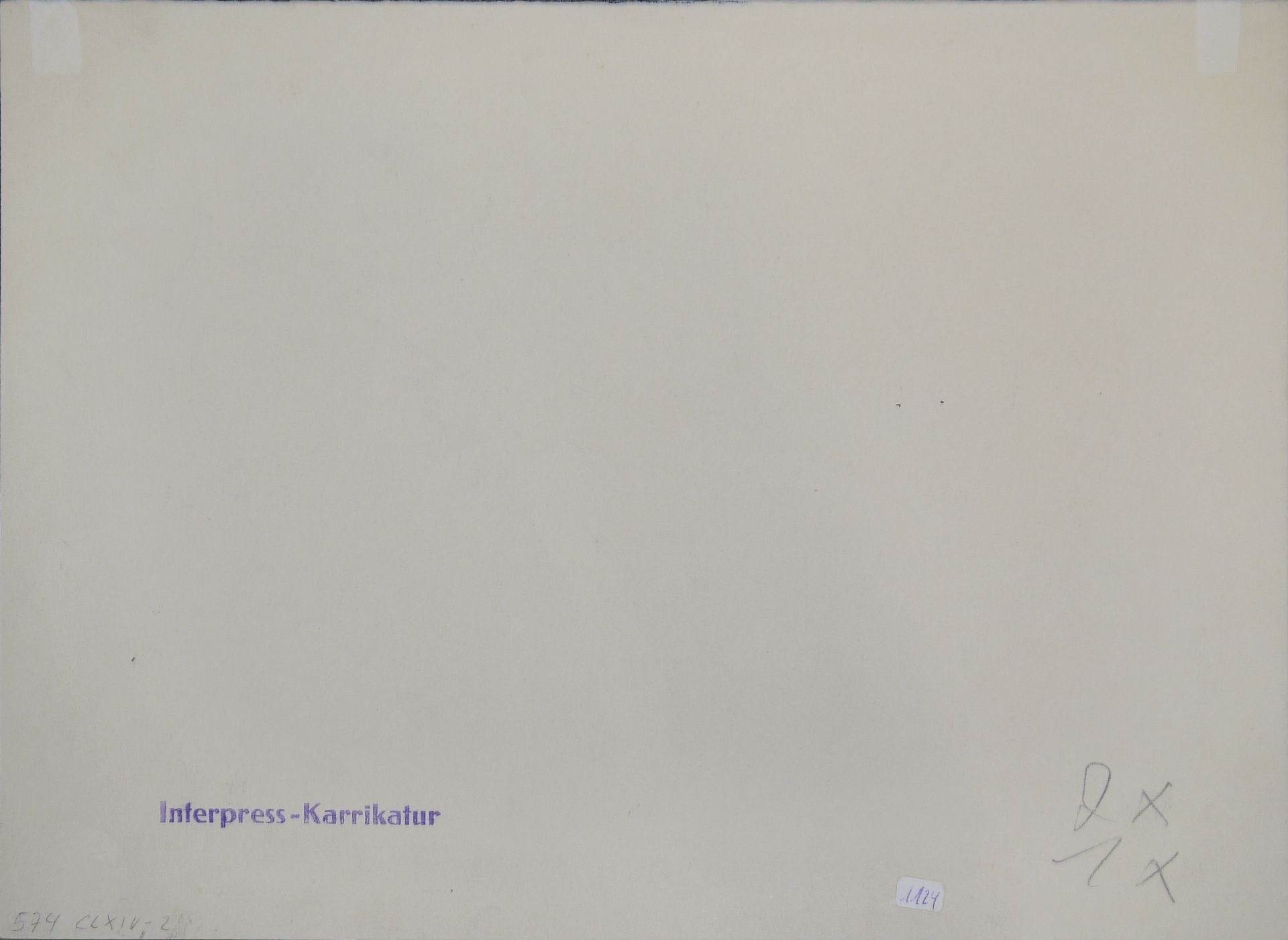 E.O. Plauen, Der Bettvorleger, politische Karikatur, Tuschezeichnung - Bild 2 aus 2