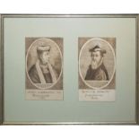 Isaac Bullart, 6 Tuschezeichnungen berühmter Männer, die originalen Vorlagen für die / oder Nachzei