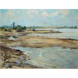 Fritz Köhler, Seelandschaft, Ölgemälde, gerahmt