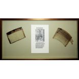 Historisches Zeugnis des Kammmacher-Gewerbes: Zwei handgefertigte Kämme des Meisters Carl Ziemann d