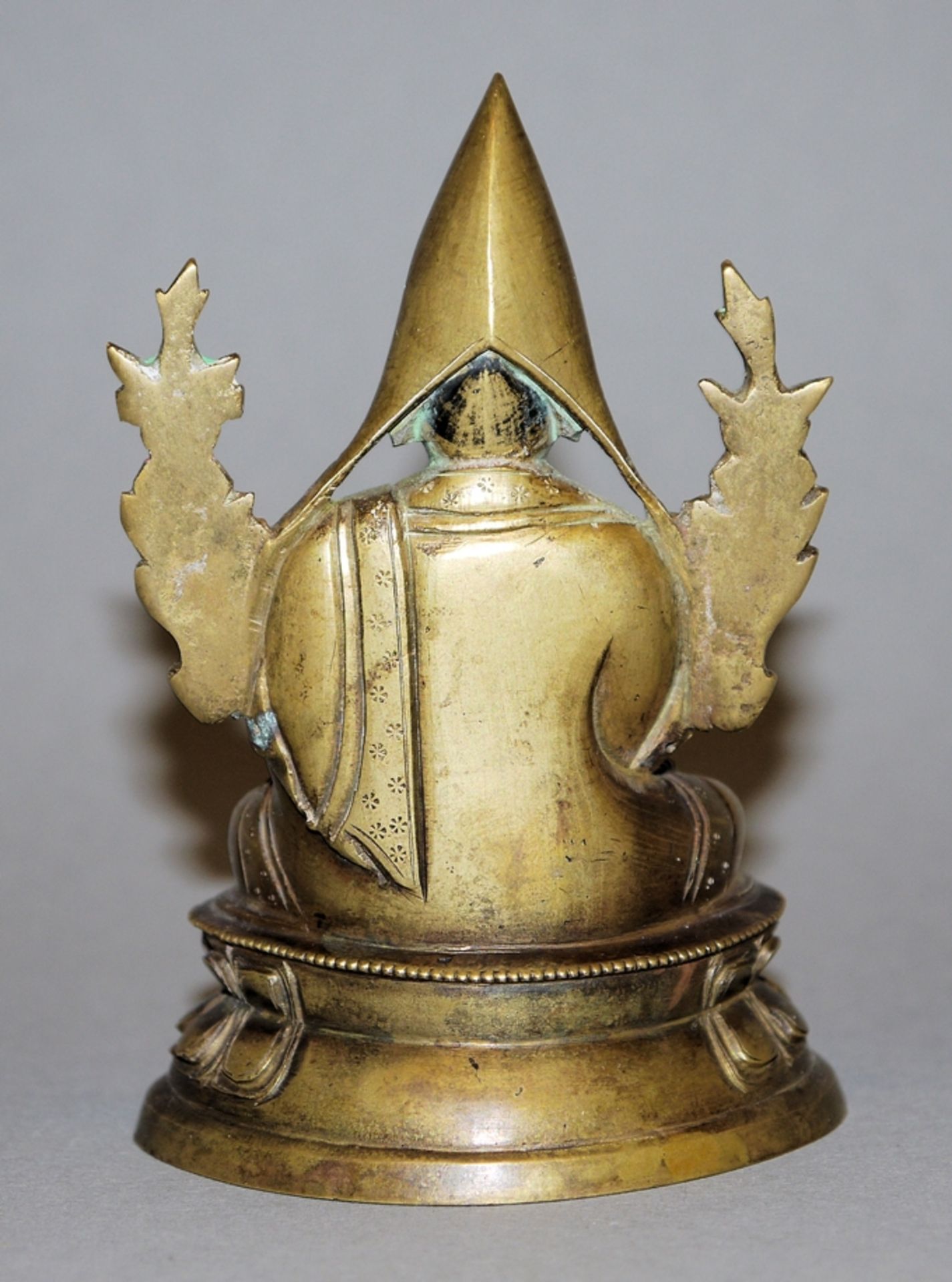 Bronze des Tsongkhapa, Tibet 18. Jh. - Bild 2 aus 3
