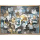 Francesco Garcia Vilella, Abstrakte Komposition, Ölgemälde von 1968, gerahmt