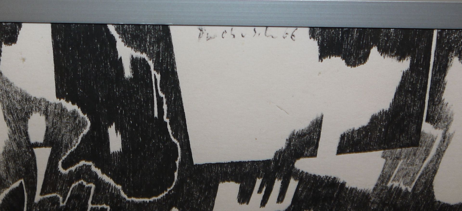 Günter Drebusch, "Labyrinth G.", große Tuschezeichnung von 1966, gerahmt  - Bild 4 aus 4