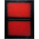 Lothar Griesbach, "Rote Felder", Ölgemälde von 1989