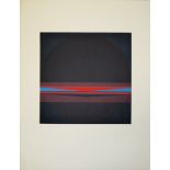 Lothar Quinte, "Corona mit Streifen", sign. Farbsiebdruck von 1965