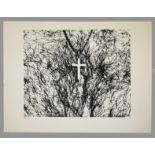 Robert Häusser, Kruzifix, signierte Serigraphie von 1971, selten! 