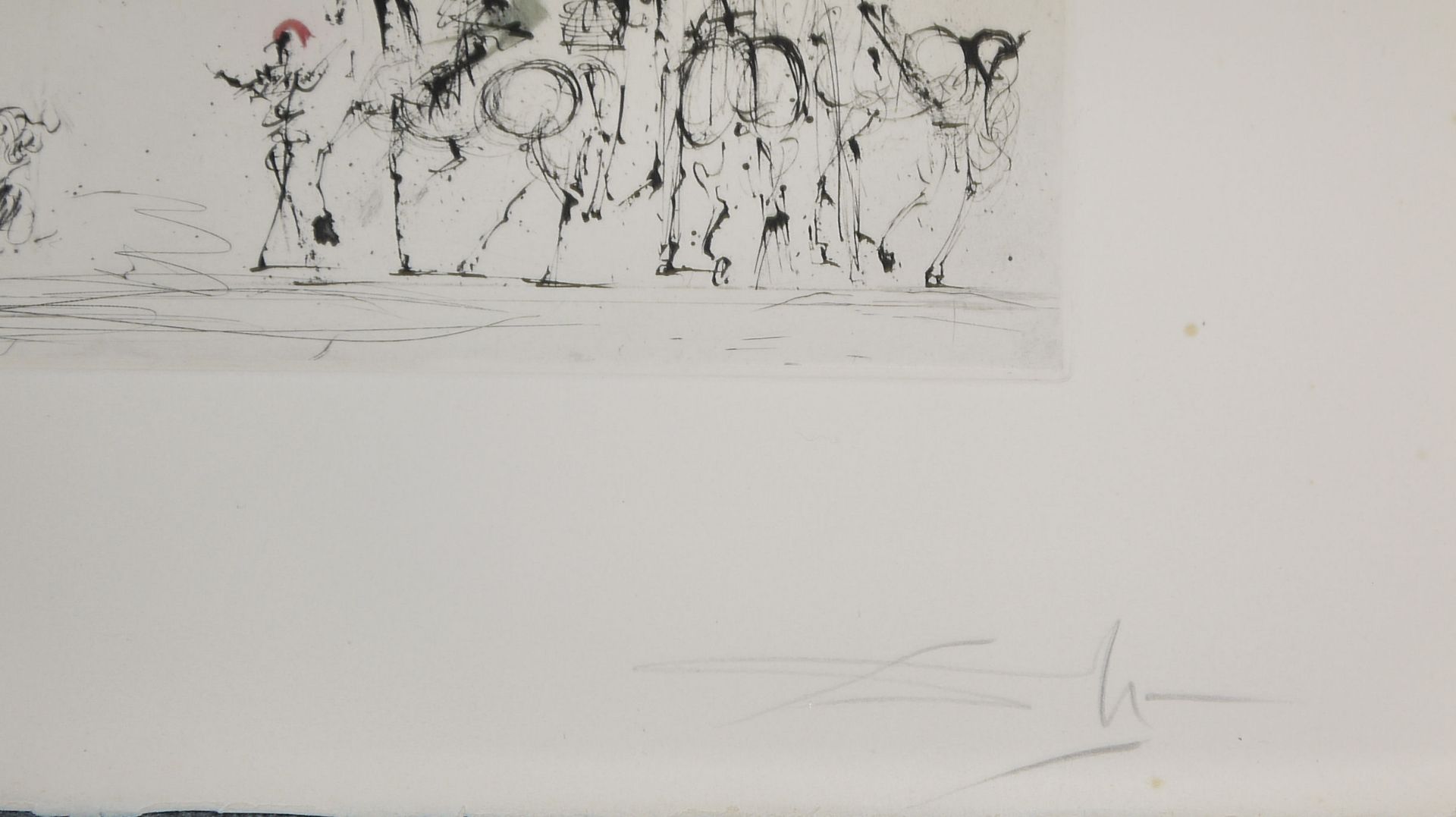 Salvador Dalì, "Tienta", sign. Farbradierung mit Kaltnadel von 1967 (nicht die Granolitho von 1983  - Bild 2 aus 2
