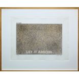 Antonio Dias, "The Desert- Let it absorb", signierter Farbsiebdruck von 1975, gerahmt