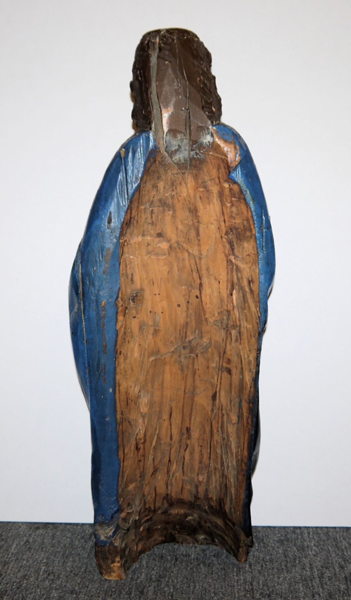 Johannes der Täufer, Holzskulptur, süddeutsch 16. Jh. - Bild 2 aus 2