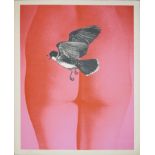 Mel Ramos, "Fly Catcher", aus: Leta And The Swan Suite, signierte Farblithographie von 1969