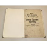 Fürstlich-Hessen-Darmstädtische Criminal- und peinliche Gerichts-Ordnung, 1726