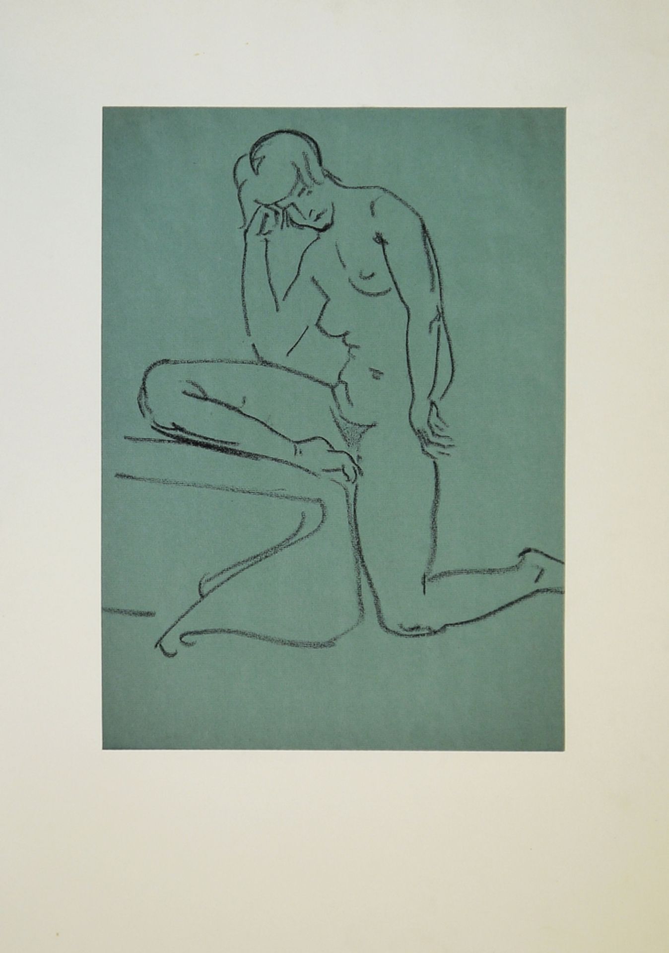 Walter Eugen Niederer und Martin Mayer, Frauenakte, 7 Zeichnungen und eine Lithographie - Bild 6 aus 8