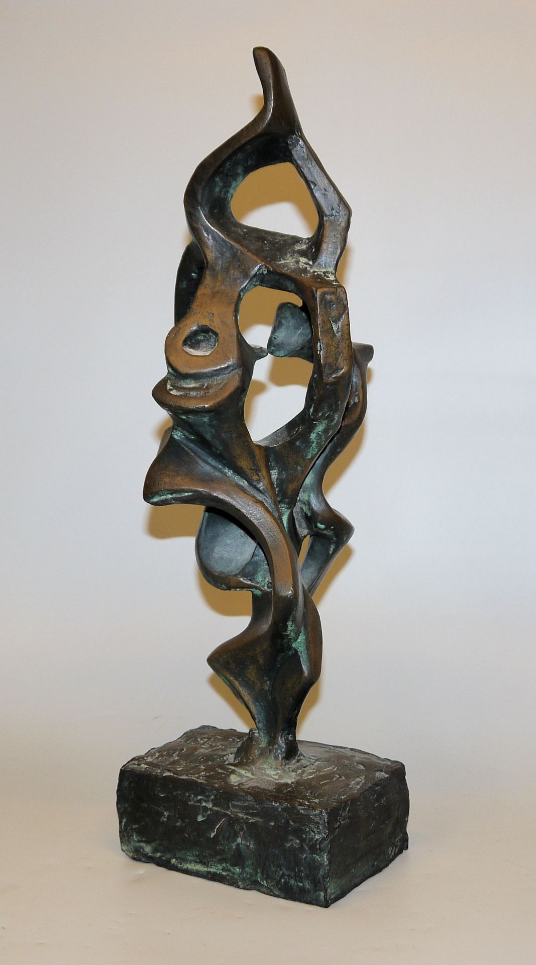 Ulla Scholl, Große abstrakte Figuration, Bronzeplastik der 1950er Jahre - Bild 2 aus 2