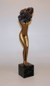 Bruno Bruni, "Venere assoluta", Bronzeplastik von 2001 mit Zertifikat & Originalrechnung