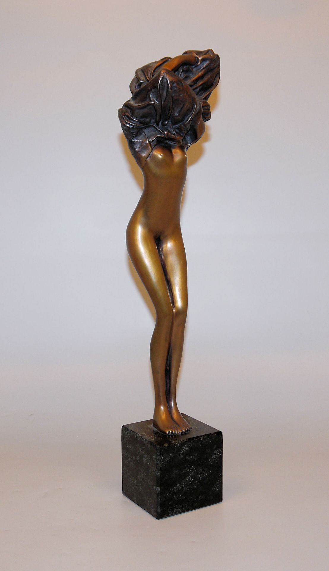 Bruno Bruni, "Venere assoluta", Bronzeplastik von 2001 mit Zertifikat & Originalrechnung