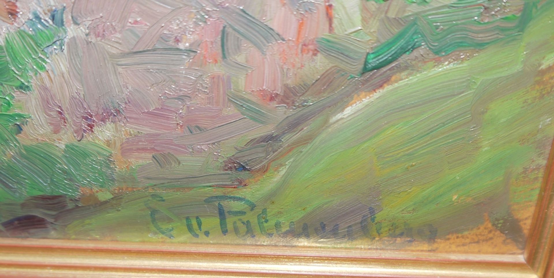 Emilie von Palmenberg, "Geroldsau", Ölgemälde, gerahmt - Bild 3 aus 4