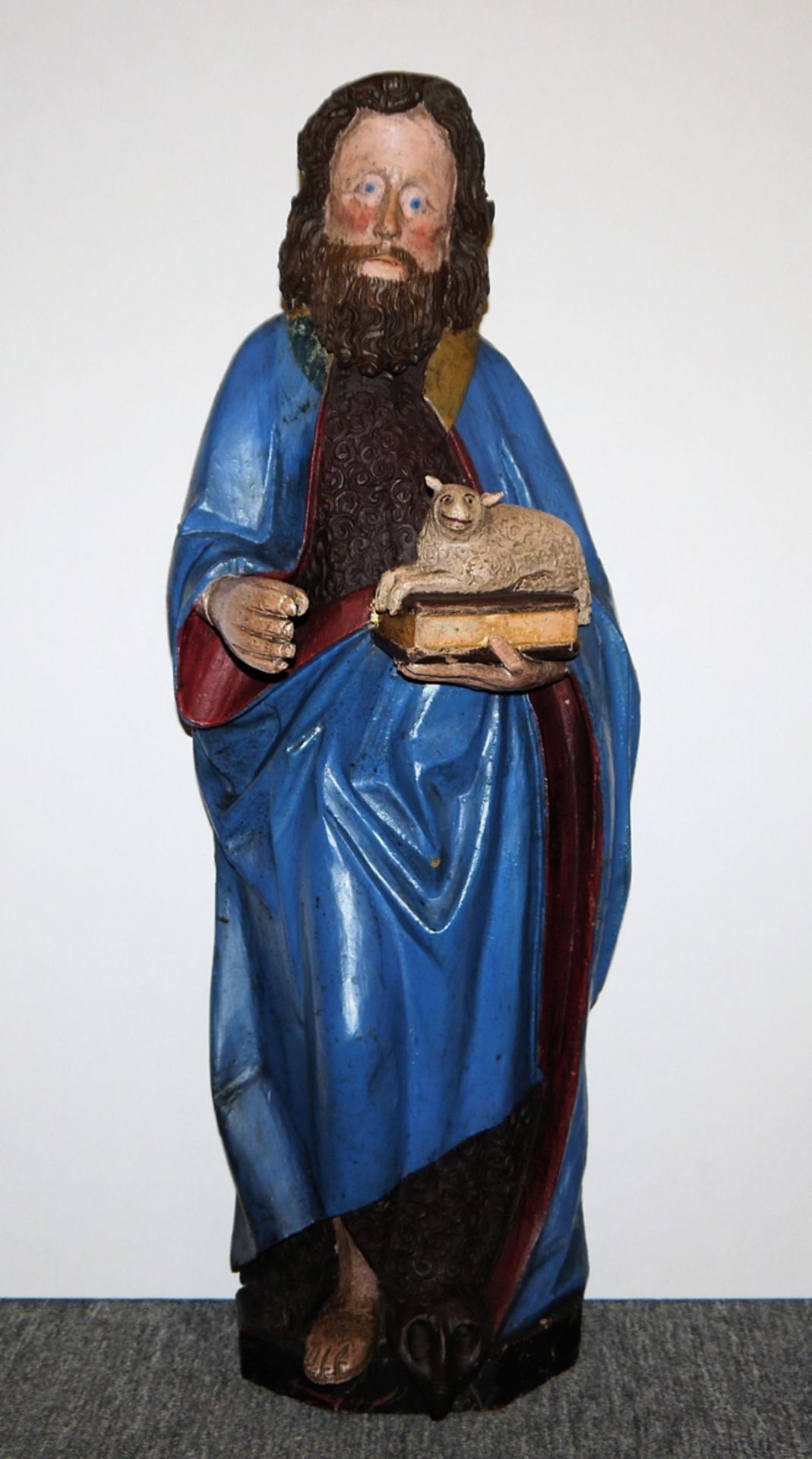 Johannes der Täufer, Holzskulptur, süddeutsch 16. Jh.