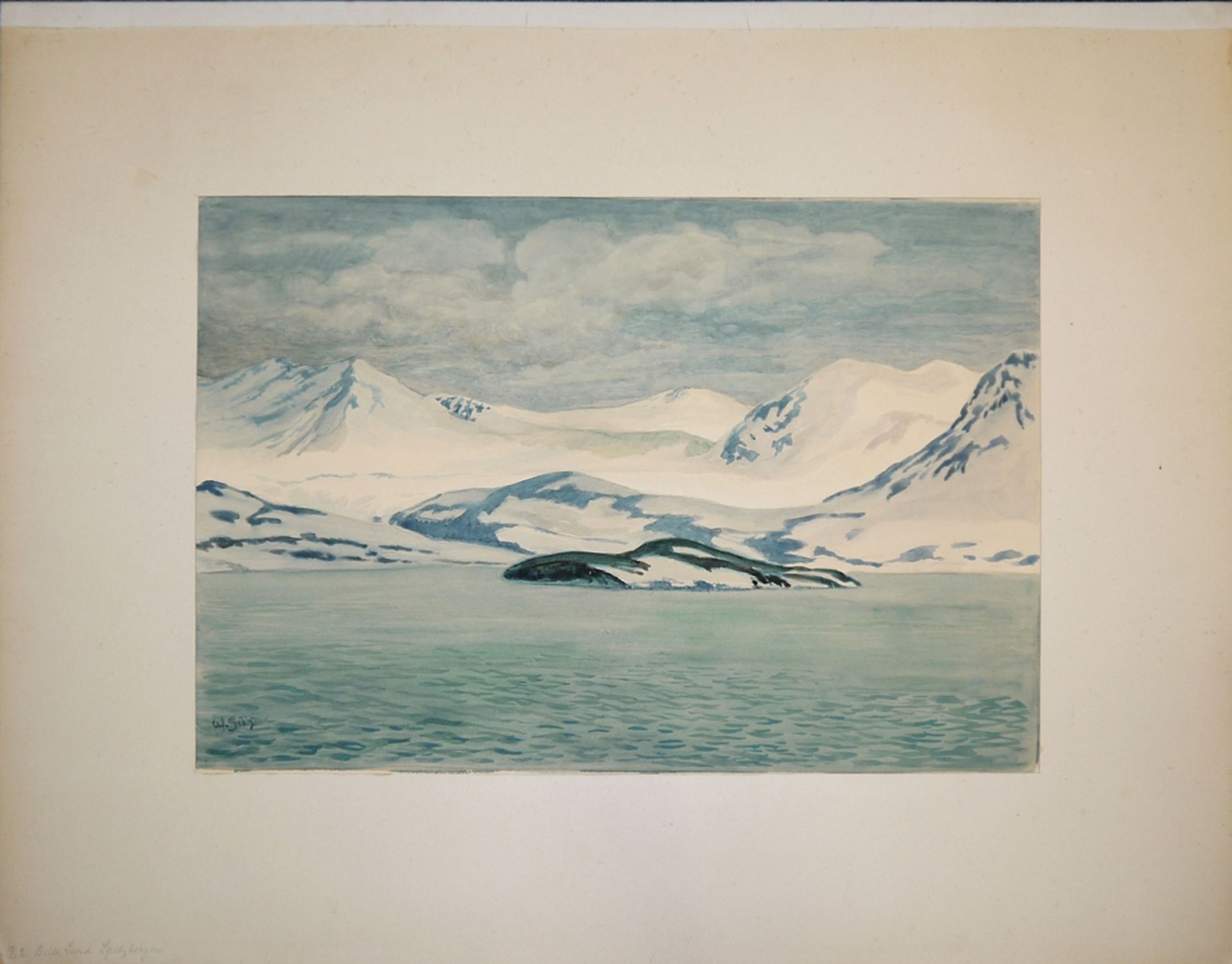 Wilhelm Süs, 3 größere, sign. Aquarelle um 1910 - Bild 2 aus 3
