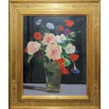 Lucien Victor Guirand de Scévola, Blumenstillleben, Ölgemälde, im Goldrahmen