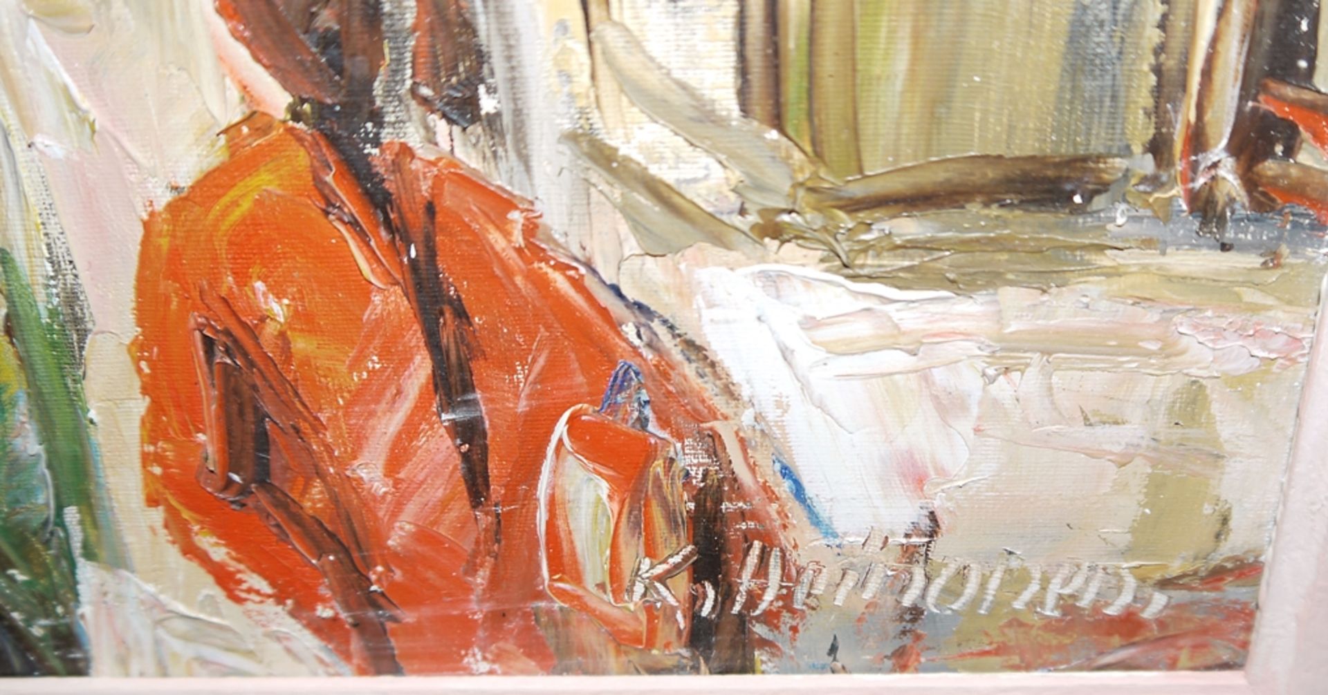 Kurt-Erik Heinonen, "Jerusalem", Ölgemälde, gerahmt - Bild 3 aus 4