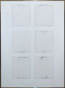 Erwin Bechtold, "Various ..., Zeichnung 74-33", gerahmt