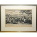 Adam Frans van der Meulen, Die Überquerung des Rheins 1672, Kupferstich