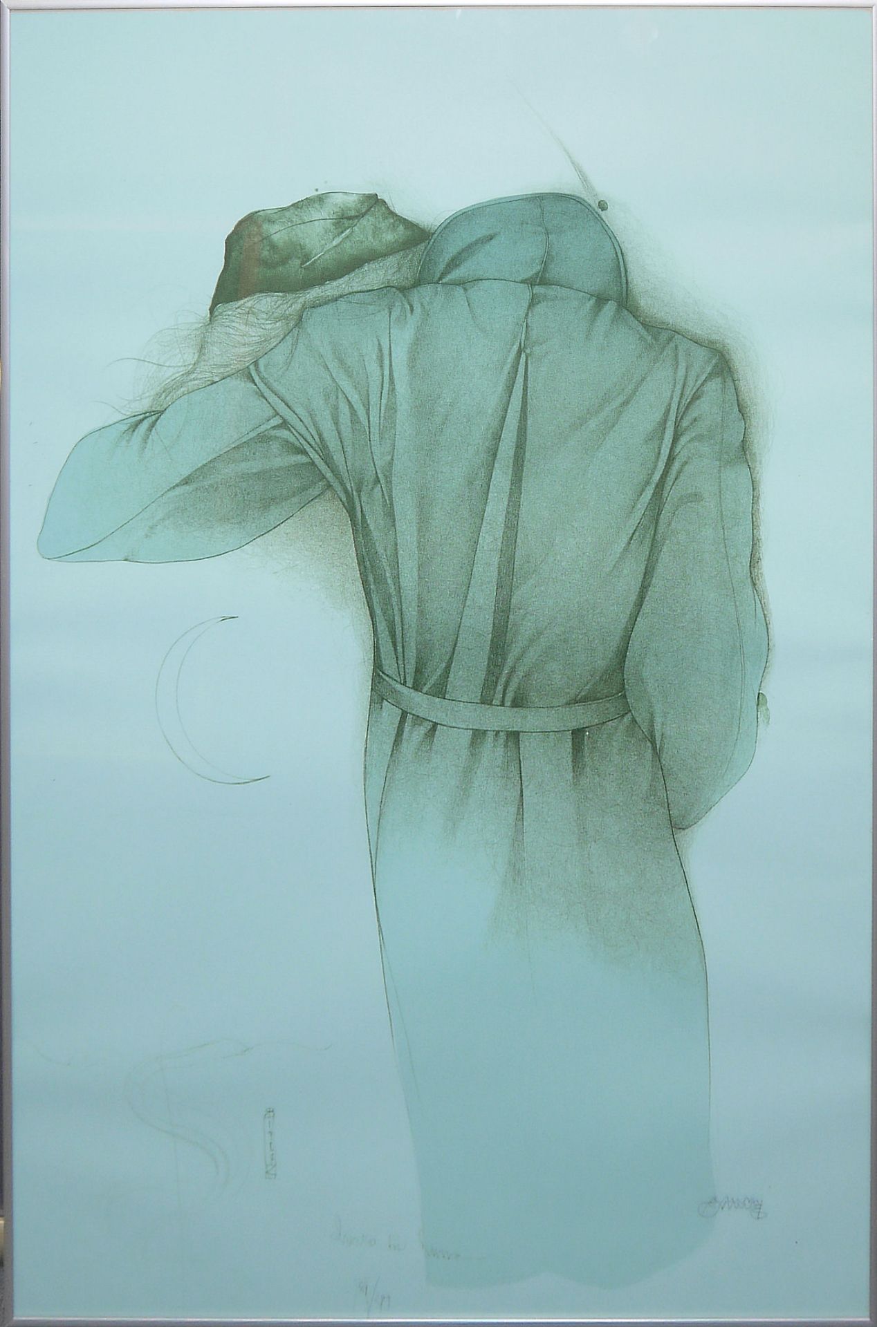 Bruno Bruni, "Chiaro di Luna" und o.T., 2 große signierte Farblithographien von 1987 und 1988, gera